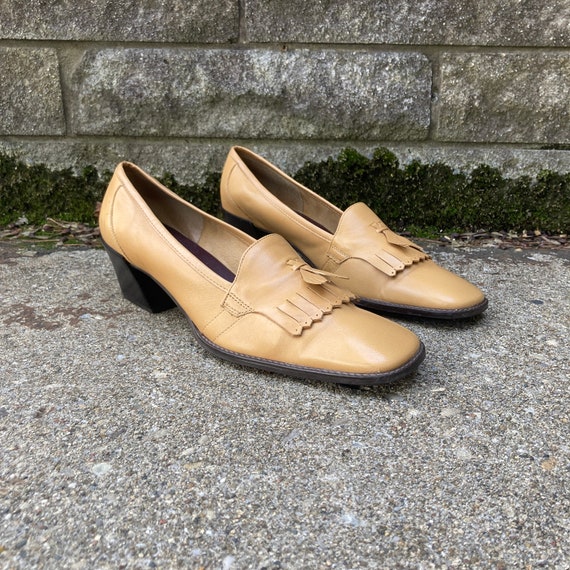 size 8.5 M - 1990s kilted tassel loafers by ETIEN… - image 3