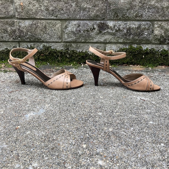 size 10 M - 70s/80s strappy heels by DANIELLE - m… - image 6