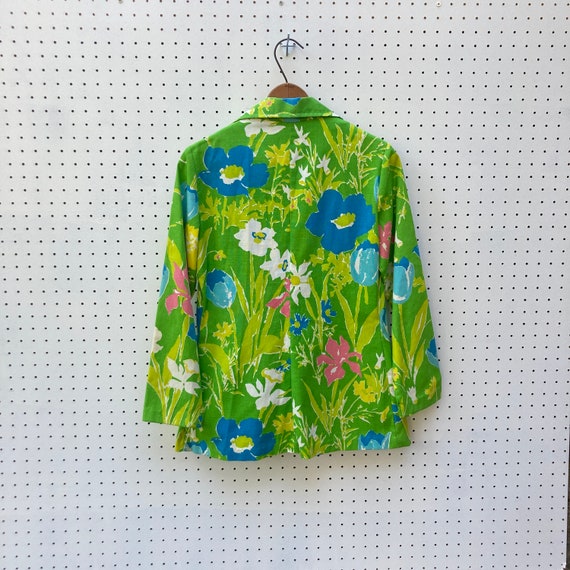 size M - 1970s light weight floral blazer by BEEL… - image 3
