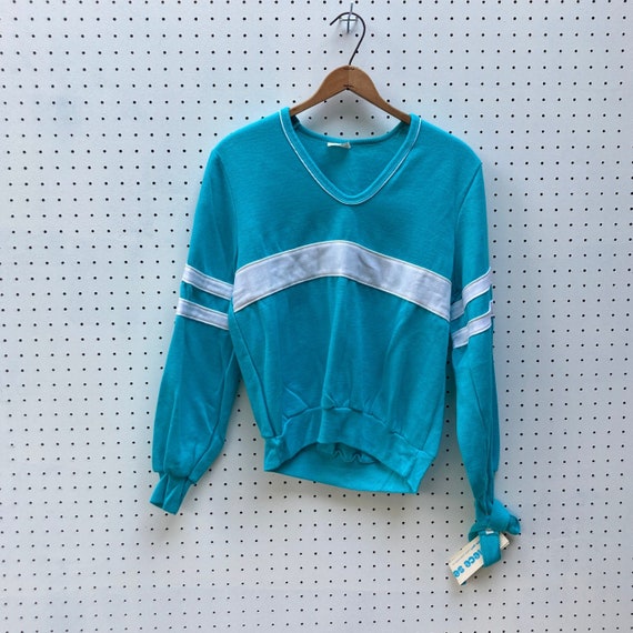 size L - DEADSTOCK 1980s youth pullover sweatshir… - image 1