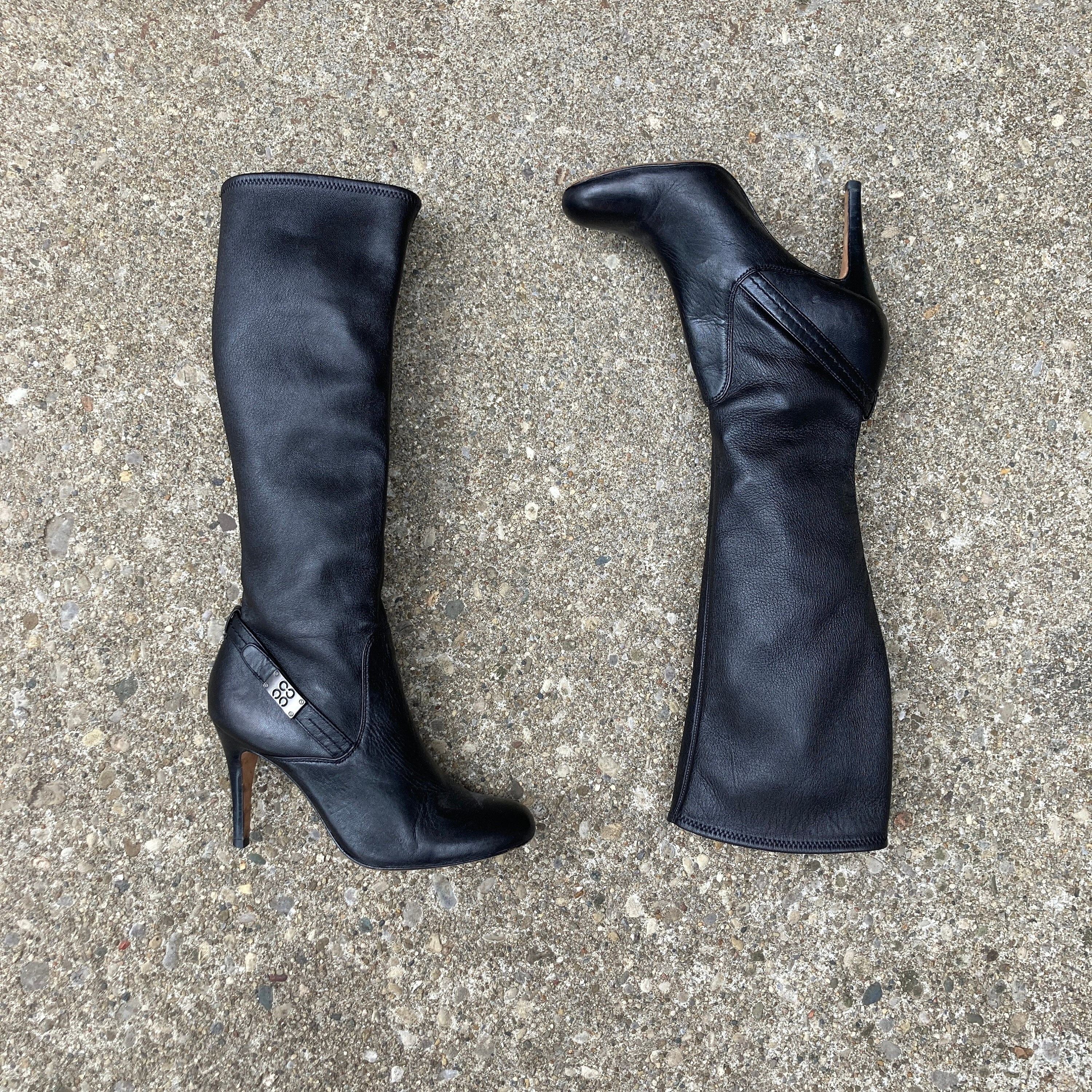 Size 6 B 2000s Knee High Pull on Boots by COACH Etsy