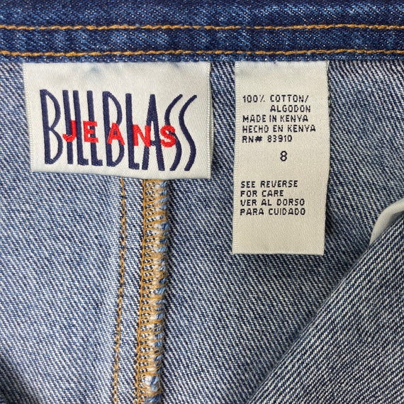 size 8 - 1990s high waisted jean skirt by BILL BL… - image 5