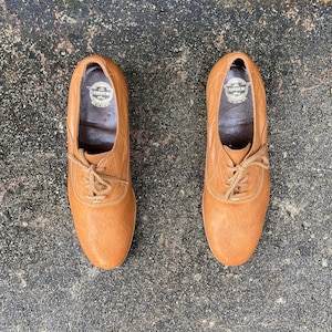 talla 8 D - Suela de goma para hombre oxfords de la década de 1970 by FLORSHEIM