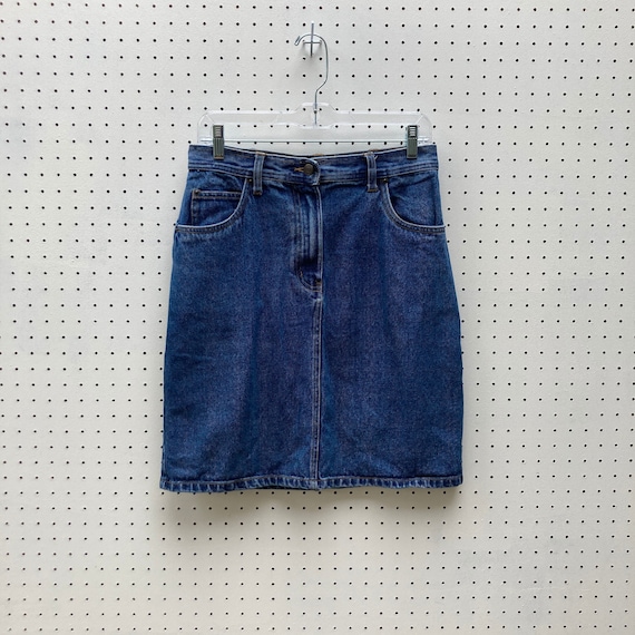 size 8 - 1990s high waisted jean skirt by BILL BL… - image 1