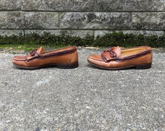 Size 8.5 C - 80s/90s Kiltie Loafer With Braided Laces by  display picture 3