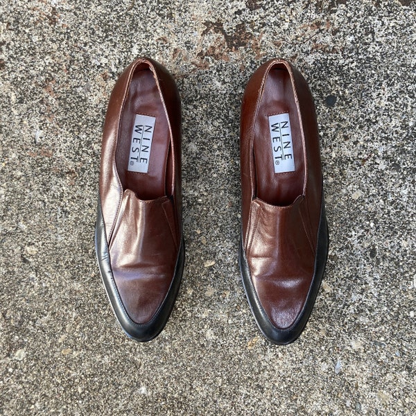 two tone loafers womens