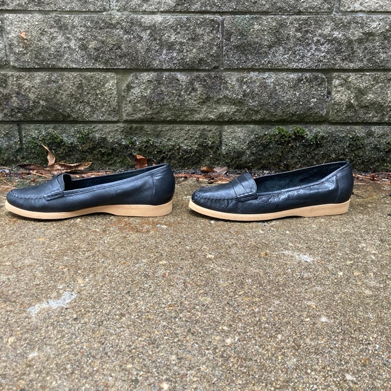 size 7.5 N/M - 70s/80s black loafers by JOYCE - image 5