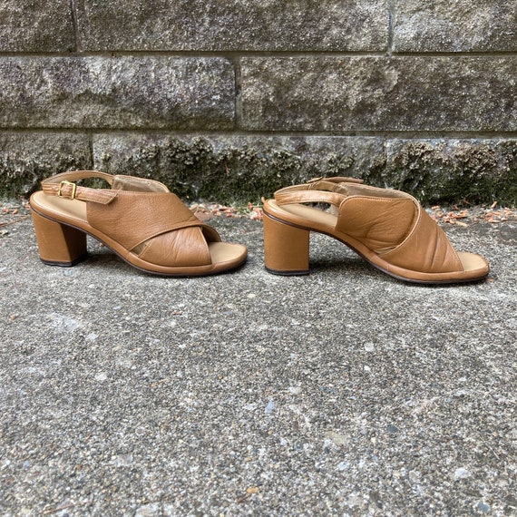 size 6 M - 60s/70s chunky sling backs by RED CROS… - image 6