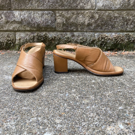 size 6 M - 60s/70s chunky sling backs by RED CROS… - image 1