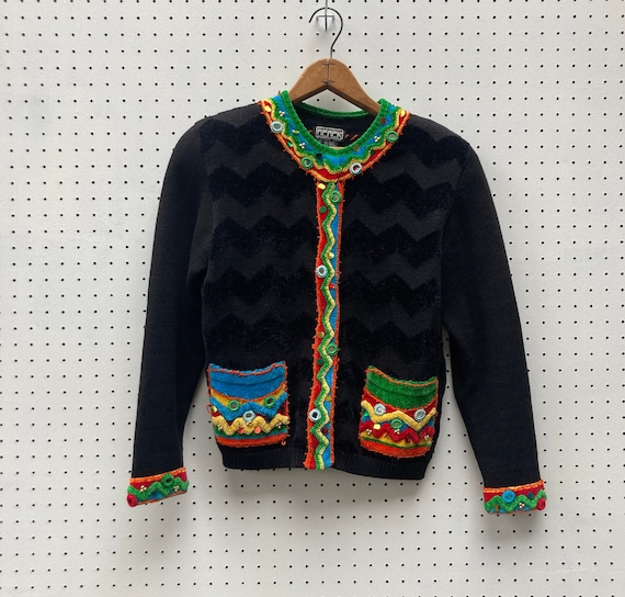 1990s embellished cardigan by The Collective Works of… - Gem