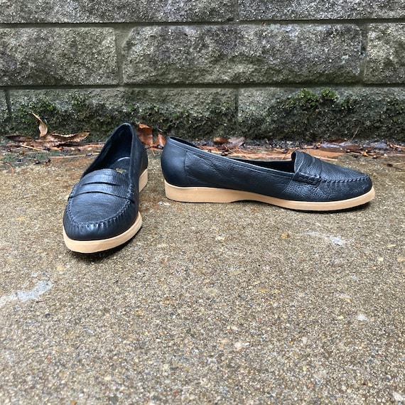 size 7.5 N/M - 70s/80s black loafers by JOYCE - image 3