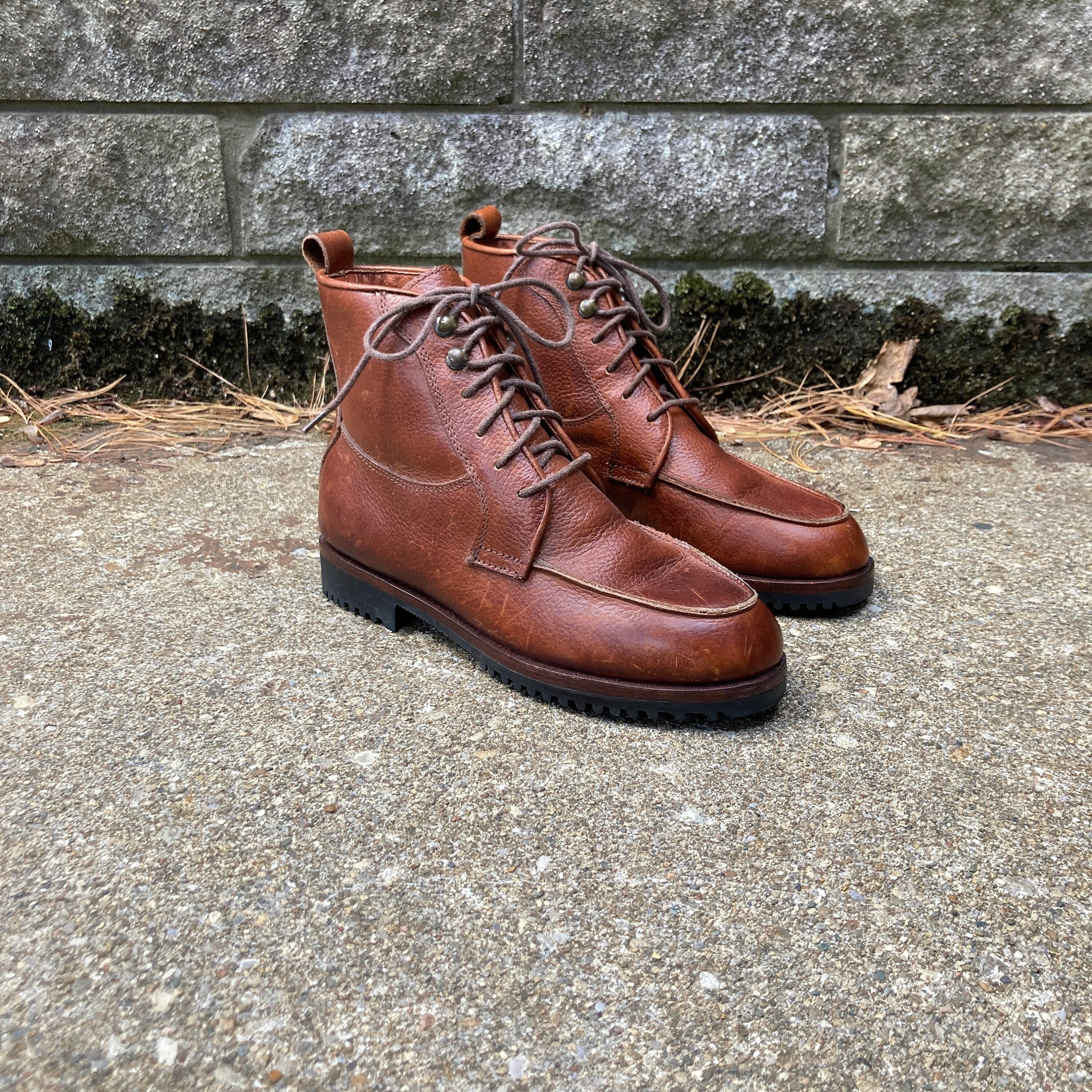Size 5.5 M 80s 90s Moc Toe Ankle Boots by COLE HAAN Etsy