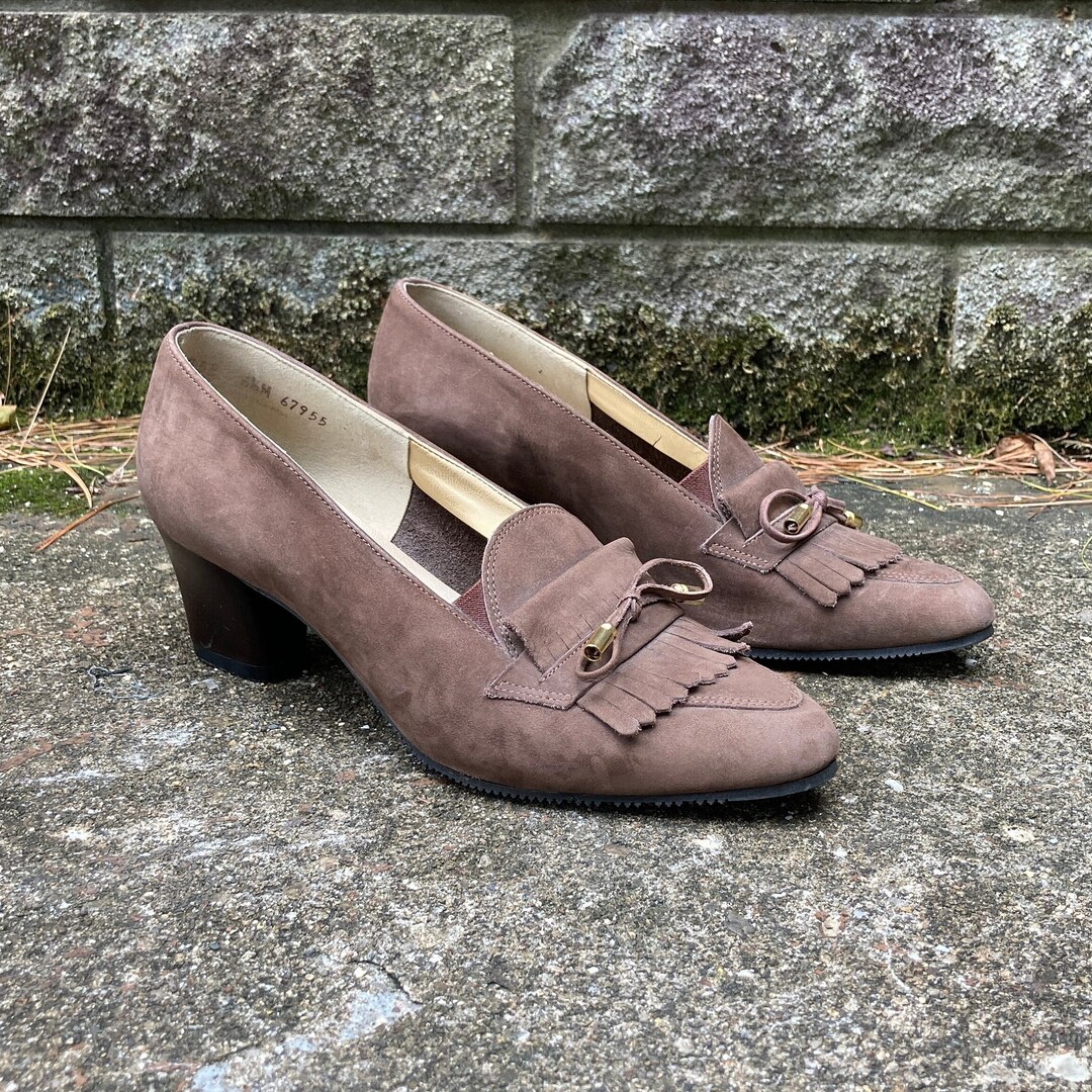 Size 6.5 M 70s/80s Tassel Loafer Pumps Etsy