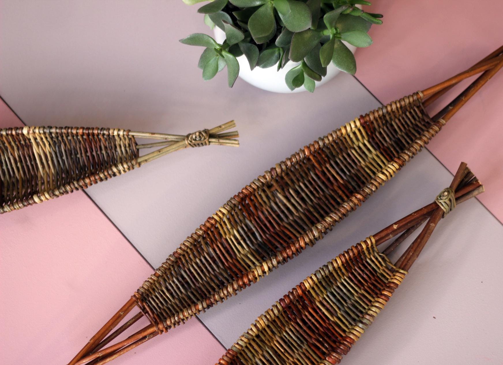 Scottish Willow Nut Basket Organically Grown Handmade Sustainable Home Decoration