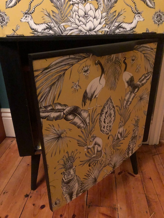 Cocktail Cabinet Mcm Upcycled Etsy