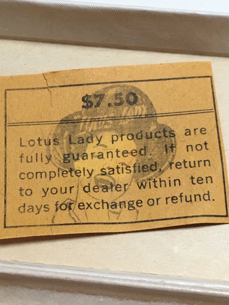 Vintage Lotus Lady Faux Pearl Necklace Etsy