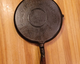 RARE Sidney Hollowware Cast Iron Waffle Paddles