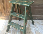 Folk Art Step Ladder