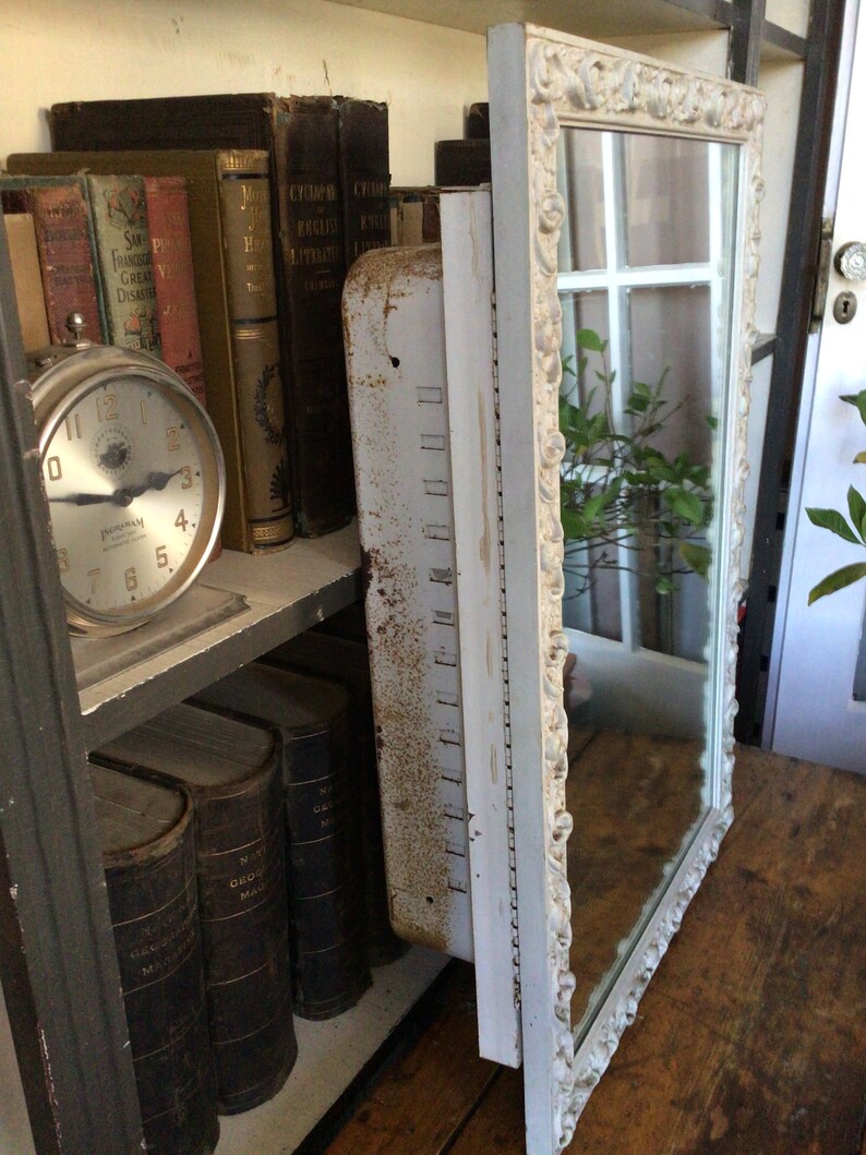 Antique Medicine Cabinet With Mirror - Etsy