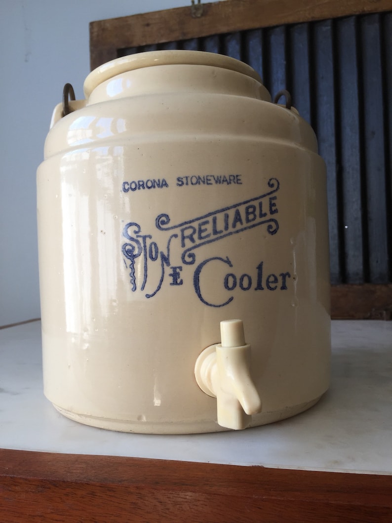Vintage Stoneware Water Cooler Etsy