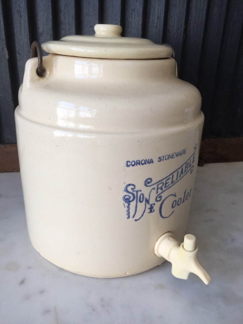 Vintage Stoneware Water Cooler Etsy