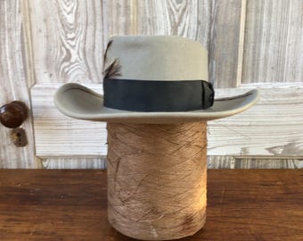 Vintage 1950s Royal STETSON WHIPPET Fedora W/ Box ~ Size 7 1/8