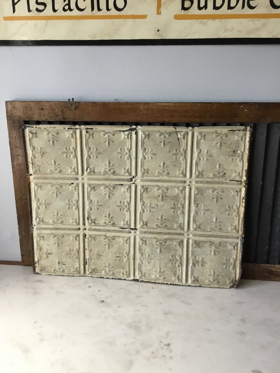 Antique Tin Ceiling Tile Etsy