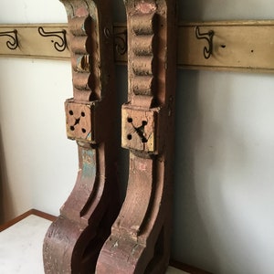 Pair Antique Wood Corbels