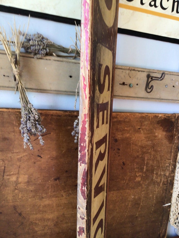 Antique Hand Painted Wood Sign / Radio Service - Etsy