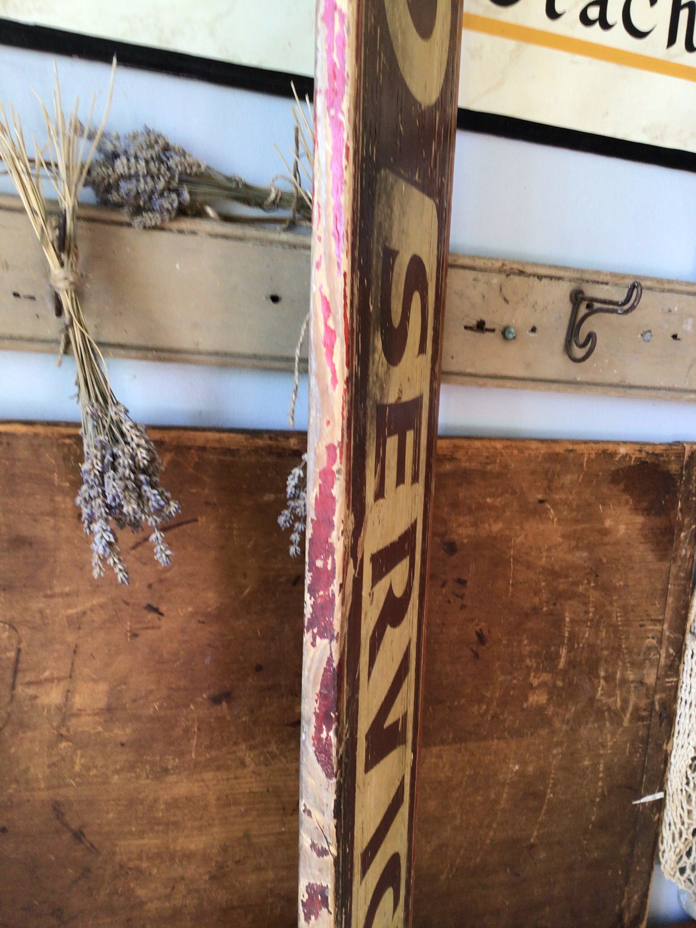 Antique Hand Painted Wood Sign / Radio Service - Etsy