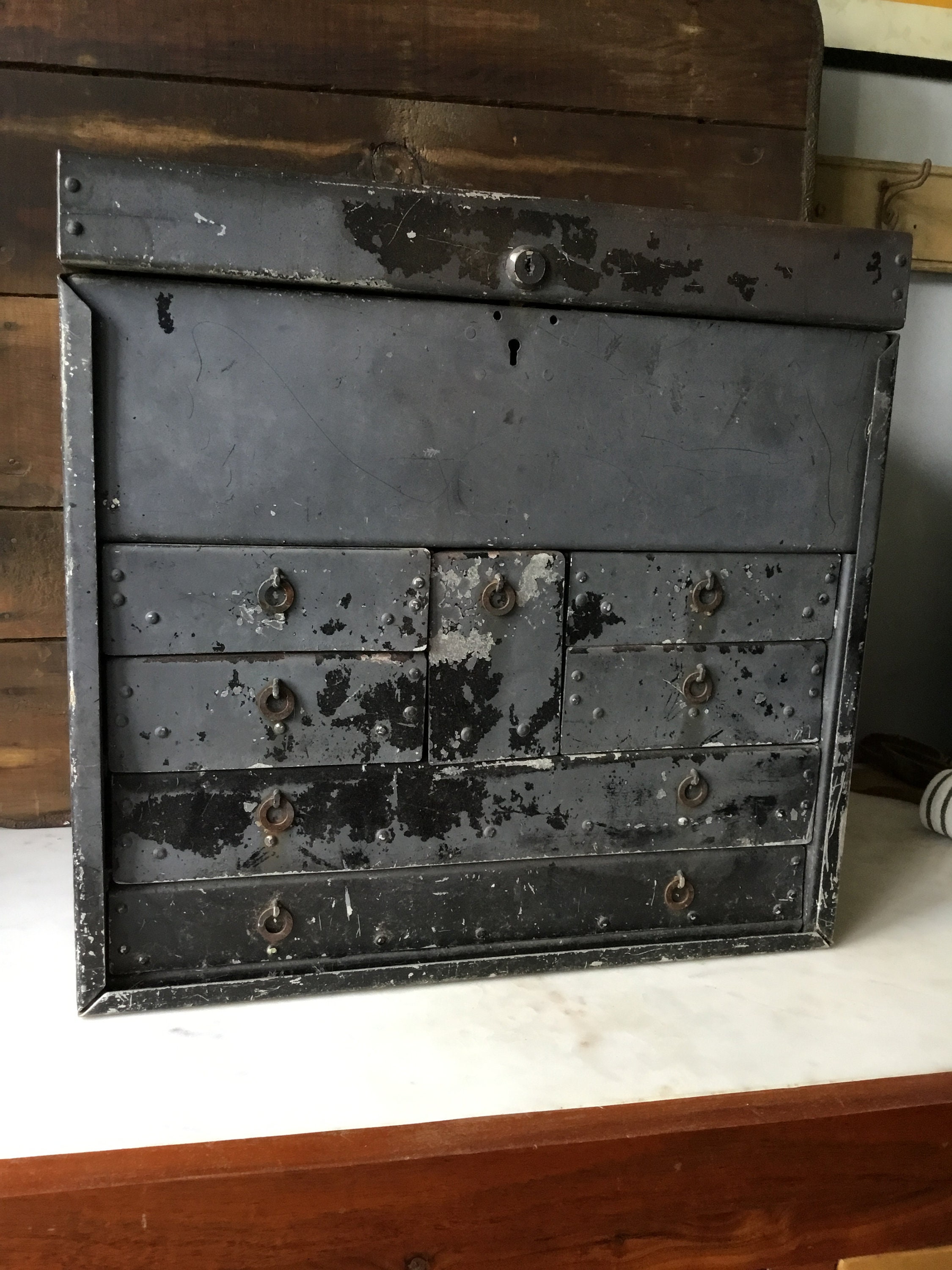 Vintage multi drawer cabinet tool chest etsy