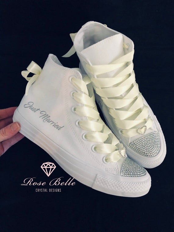 Converse top alte merletto
