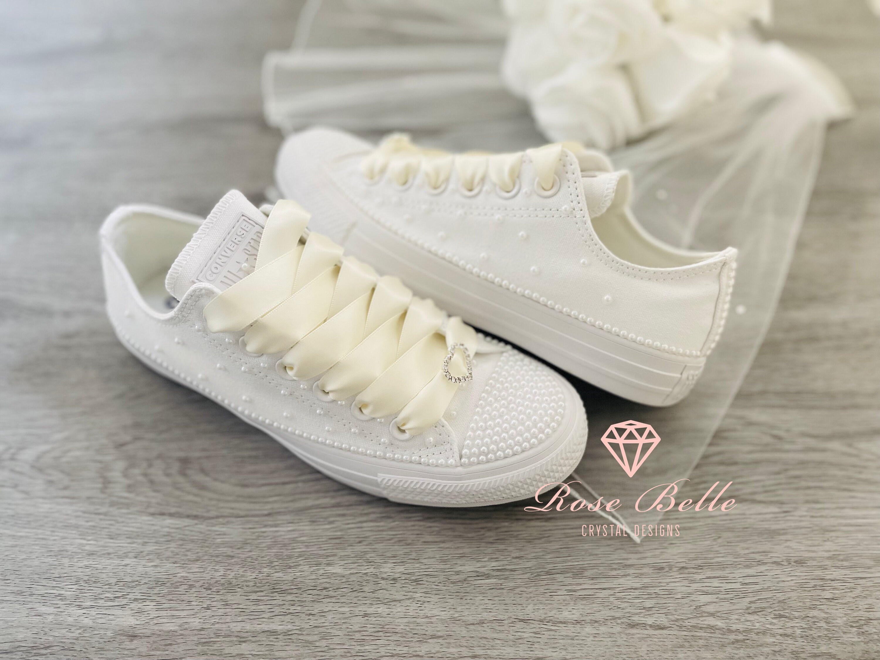 Wedding plimsolls cheap