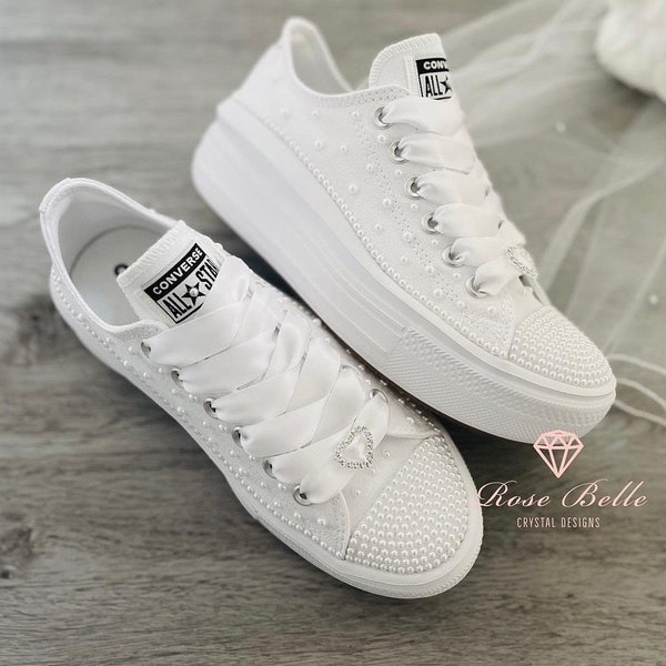 Bridal Sneakers Platform - Etsy