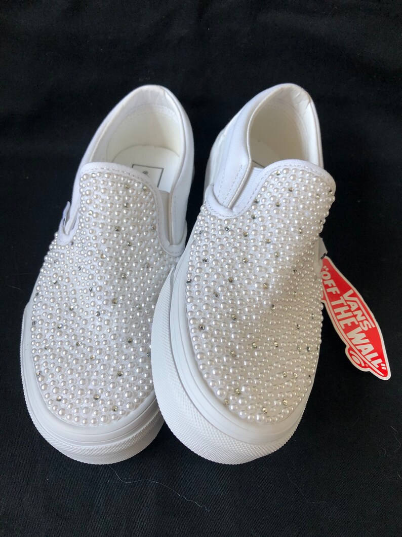 bedazzled vans for wedding