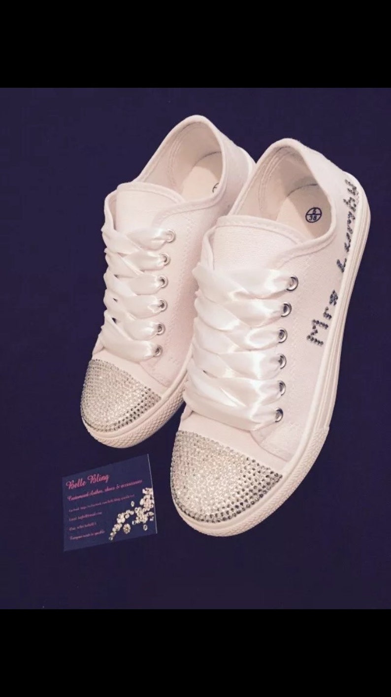 customised wedding trainers