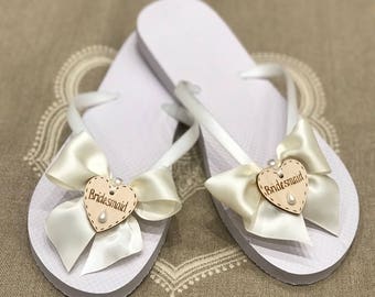 Wedding Flip Flops Etsy