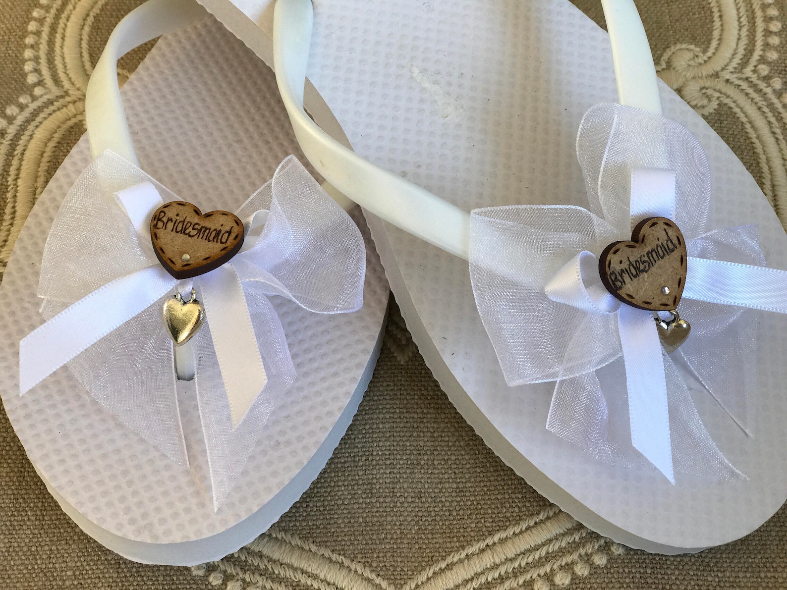 elegant flip flops wedding