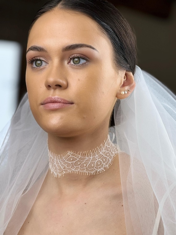 Lace Choker Bride - Etsy