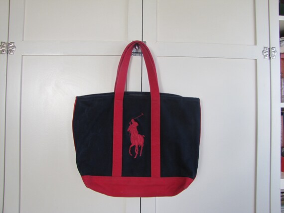 ralph lauren canvas tote