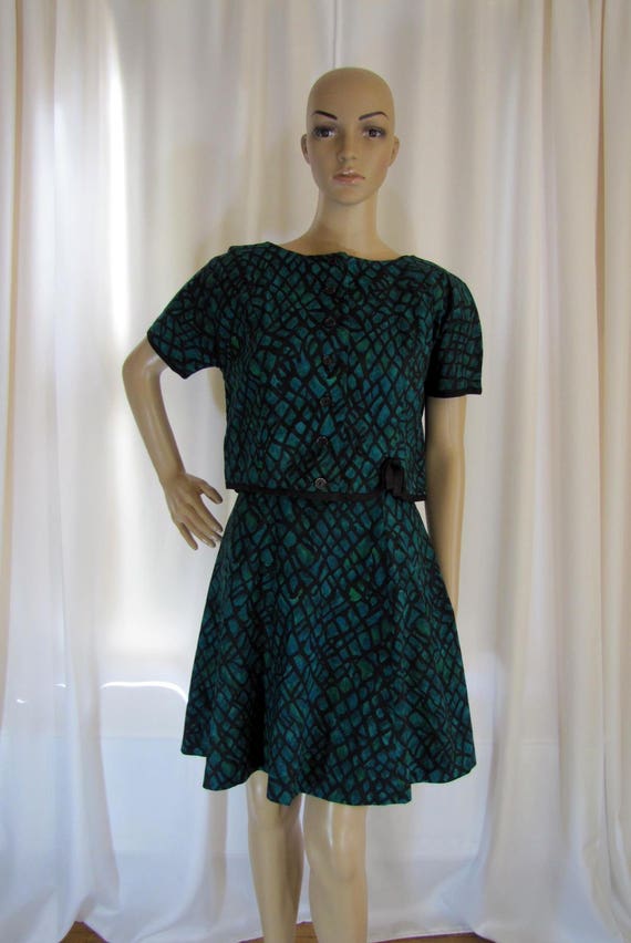 1960's Lord and Taylor A-Line Mini Dress and Jacke