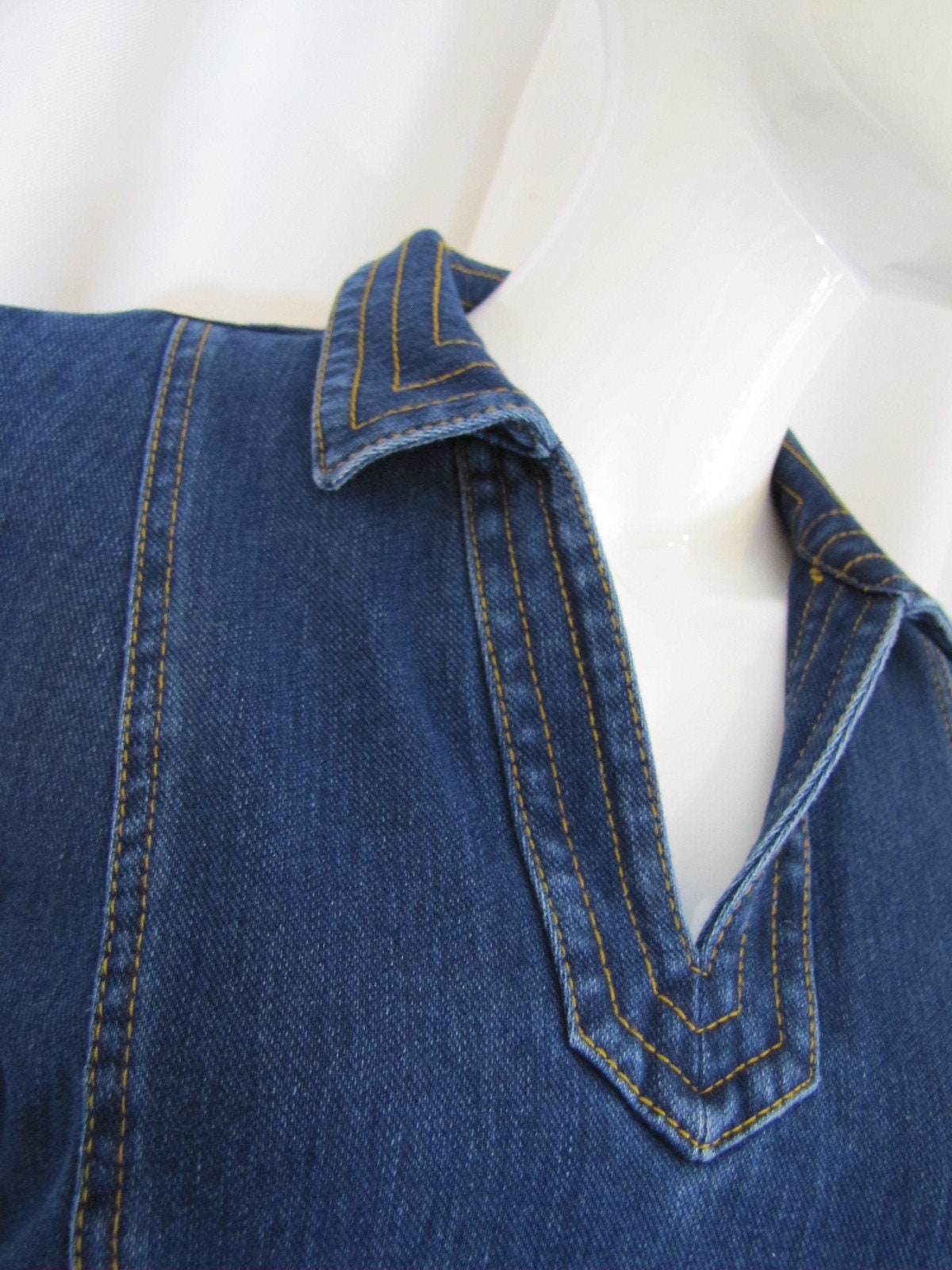 1990's J Mclaughlin Denim Dress Small Denimblue Dress - Etsy