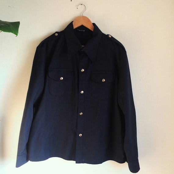 Vintage work wear jacket - Navy/ Fireman