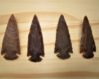 arrow heads, stone arrow heads, traditional arrow heads, hand knapped arrow heads, large arrow heads, spear points, stone points