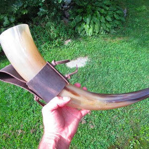 Drinking Horn, Viking drinking horn, Celtic drinking horn, Mead horn, Ale horn, Horn cup, horn mug, thanksgiving, halloween, yule image 8