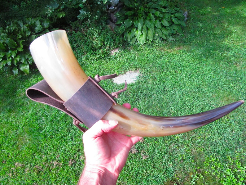 Drinking Horn, Viking drinking horn, Celtic drinking horn, Mead horn, Ale horn, Horn cup, horn mug, thanksgiving, halloween, yule image 8