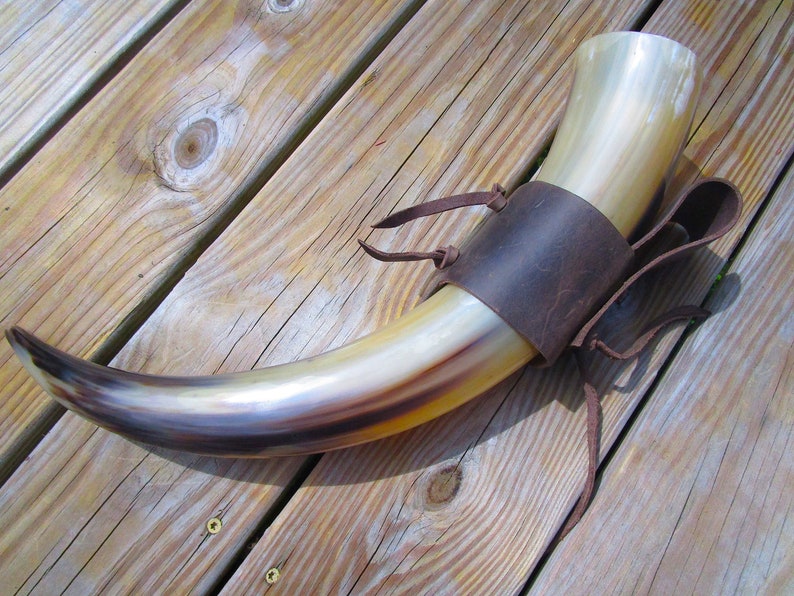 Drinking Horn, Viking drinking horn, Celtic drinking horn, Mead horn, Ale horn, Horn cup, horn mug, thanksgiving, halloween, yule image 1