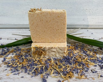 All Natural Lavender Lemongrass Goat Milk Soap