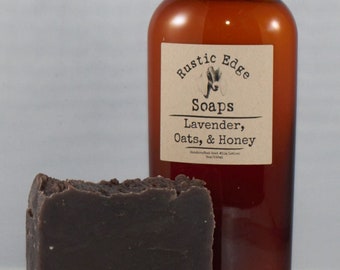 Lavender, Oats, and Honey Goat Milk Soap and Lotion Set- All Natural