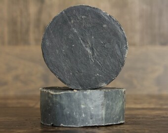 Charcoal Facial Goat Milk Soap, Activated Charcoal, Tea Tree Oil, All Natural, Handmade, Beef Tallow